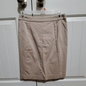 Ann Taylor kahaki skirt